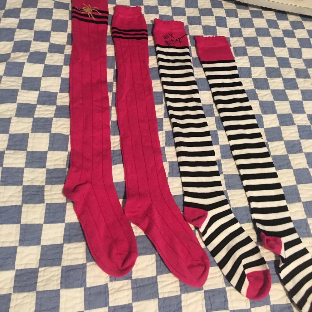 Betsy Johnson over the knee socks