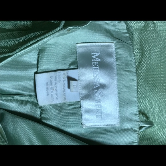 Melissa Sweet mint green cocktail dress Sz 8 - Picture 7 of 8