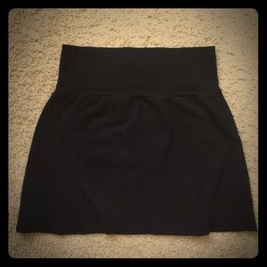 American Apparel Black Stretchy Cotton Skirt