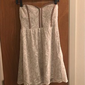 Pins & Needles Strapless Lace Dress