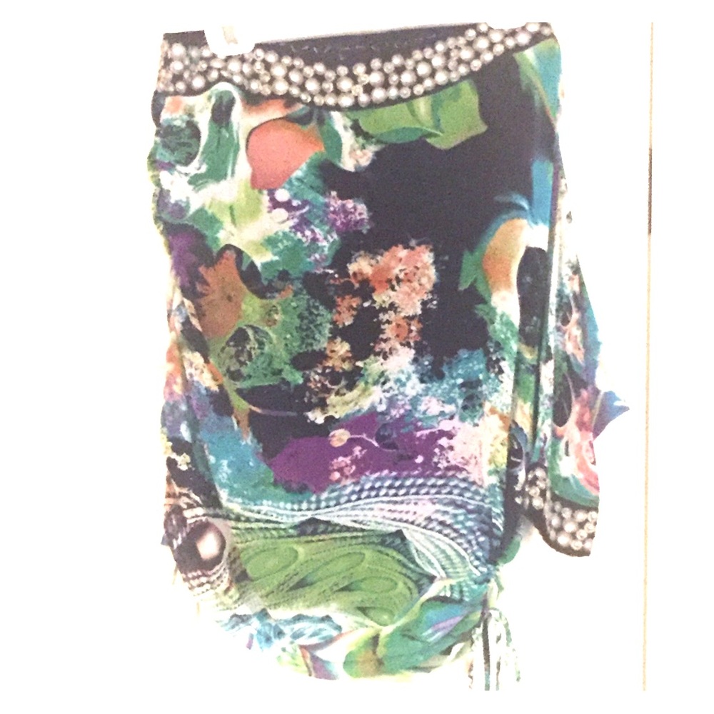 Arden B One Sleeve-Shoulder Tunic, XS or Small.