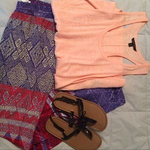 Light and breezy tribal print palazzo pants