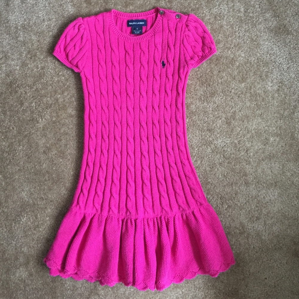 Ralph Lauren lovely sweater cable dress size 4