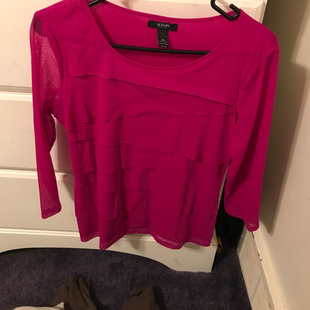 🌸SALE🌸Alfani Petite M Pink blouse