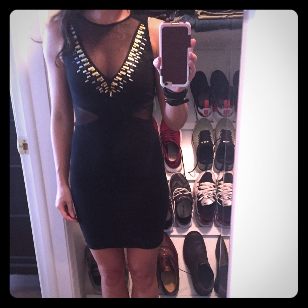 Bebe black club dress worn once!
