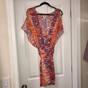 Becca multi colored swimsuit coverup