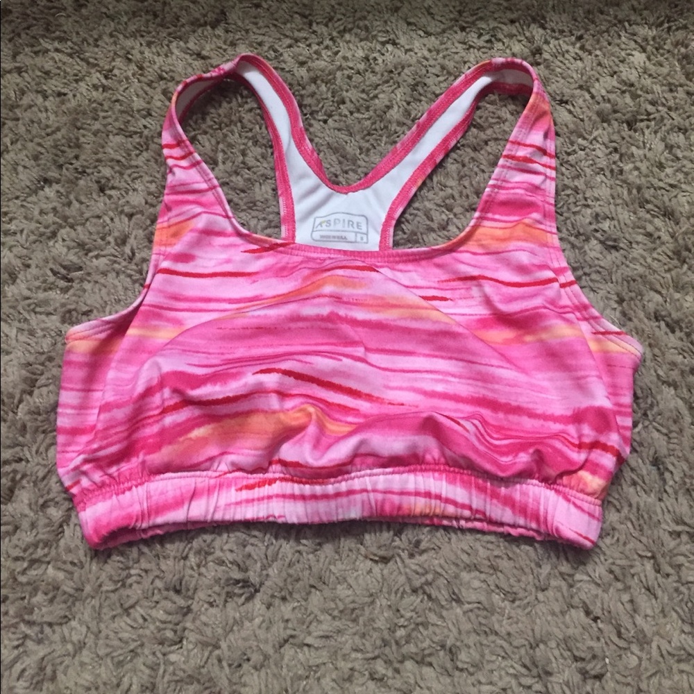 Pink & Orange Sports Bra