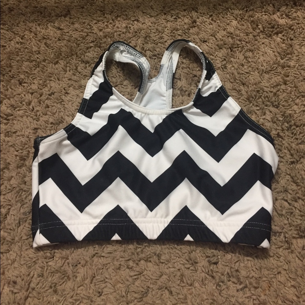 Varsity Chevron Sports Bra