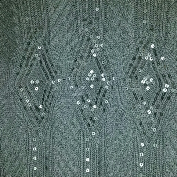 Sparkly Talbots small cowl turtleneck sweater - Picture 3 of 8