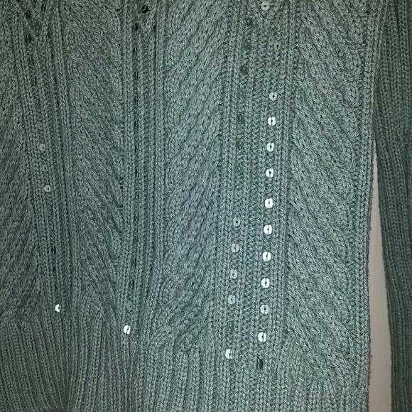 Sparkly Talbots small cowl turtleneck sweater - Picture 4 of 8