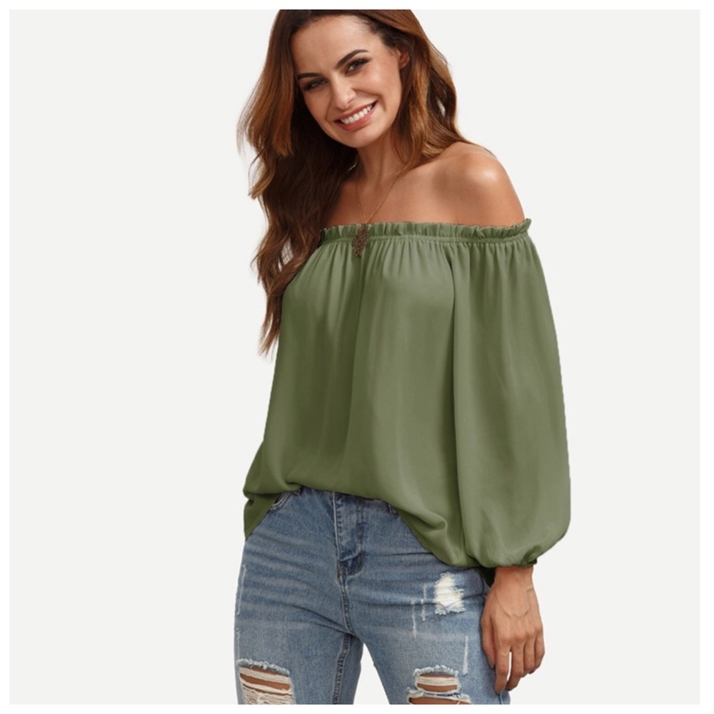 ‼️PRICE FIRM LAST CALL Off The Shoulder Top - Picture 4 of 6