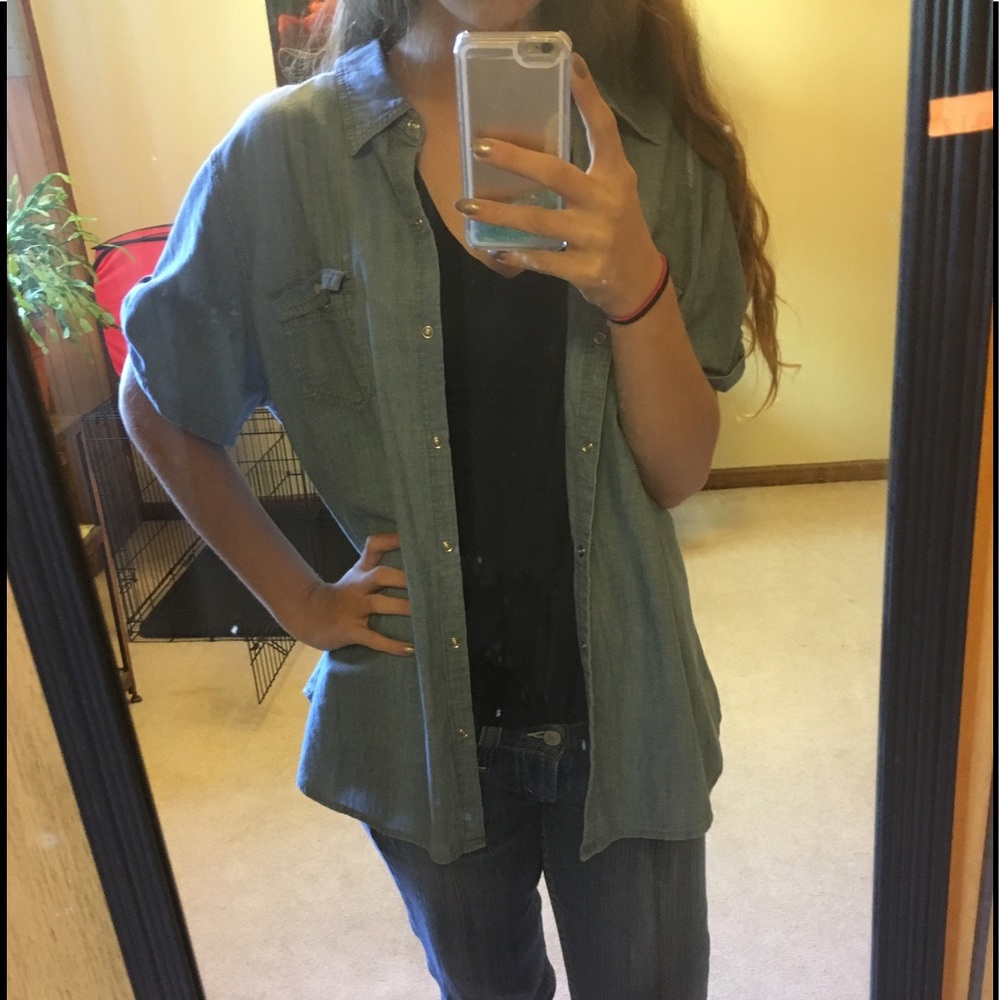 Faded Glory button up over shirt