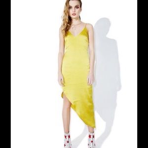 Chartreuse dress