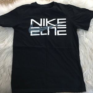 Boys Black and White Nike T Shirt