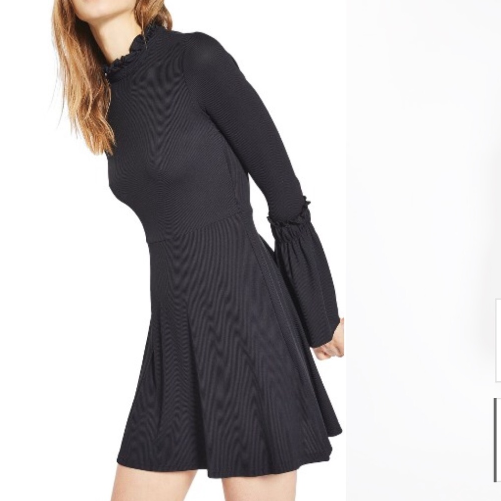 Topshop bell sleeve dress