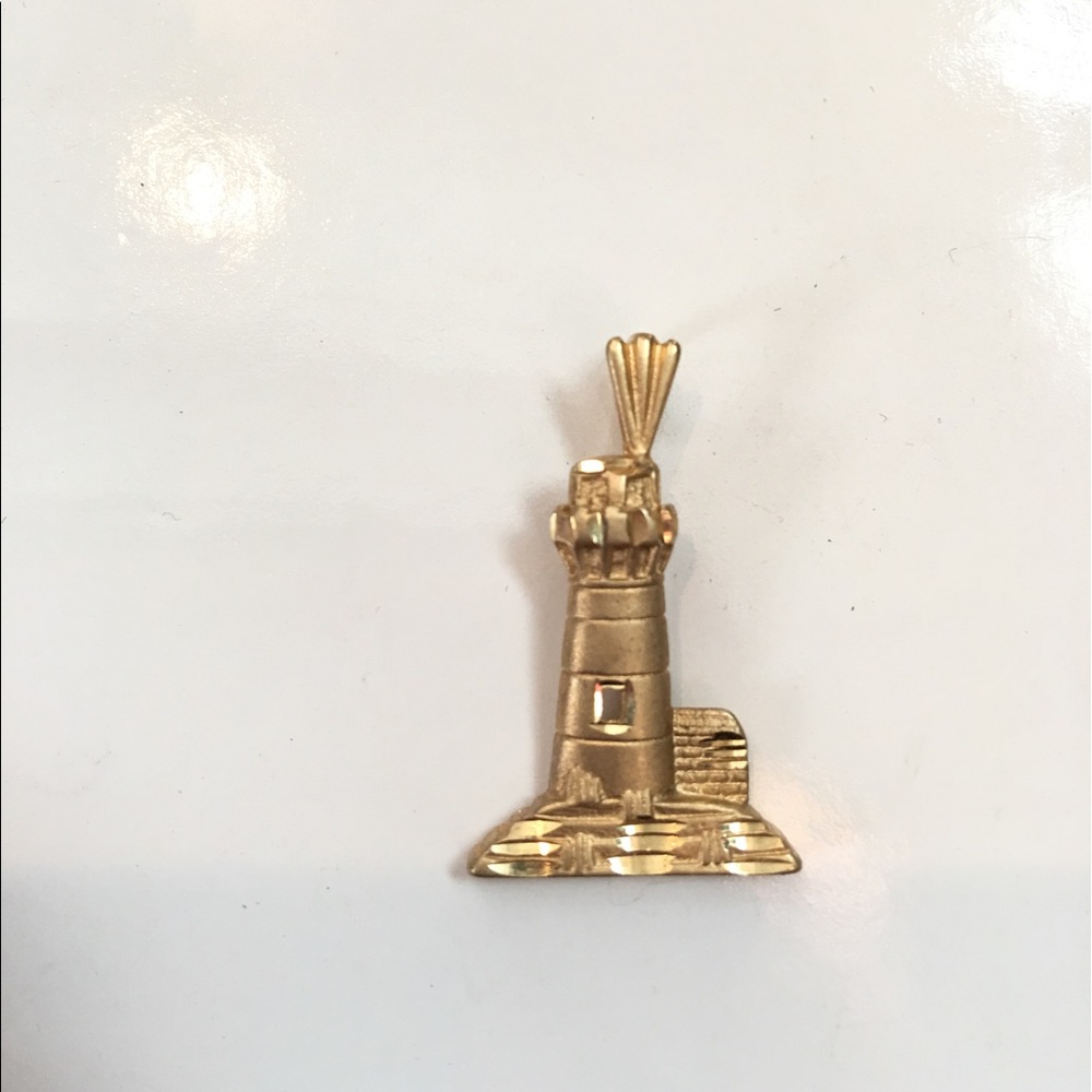 Lighthouse 14 k gold charm