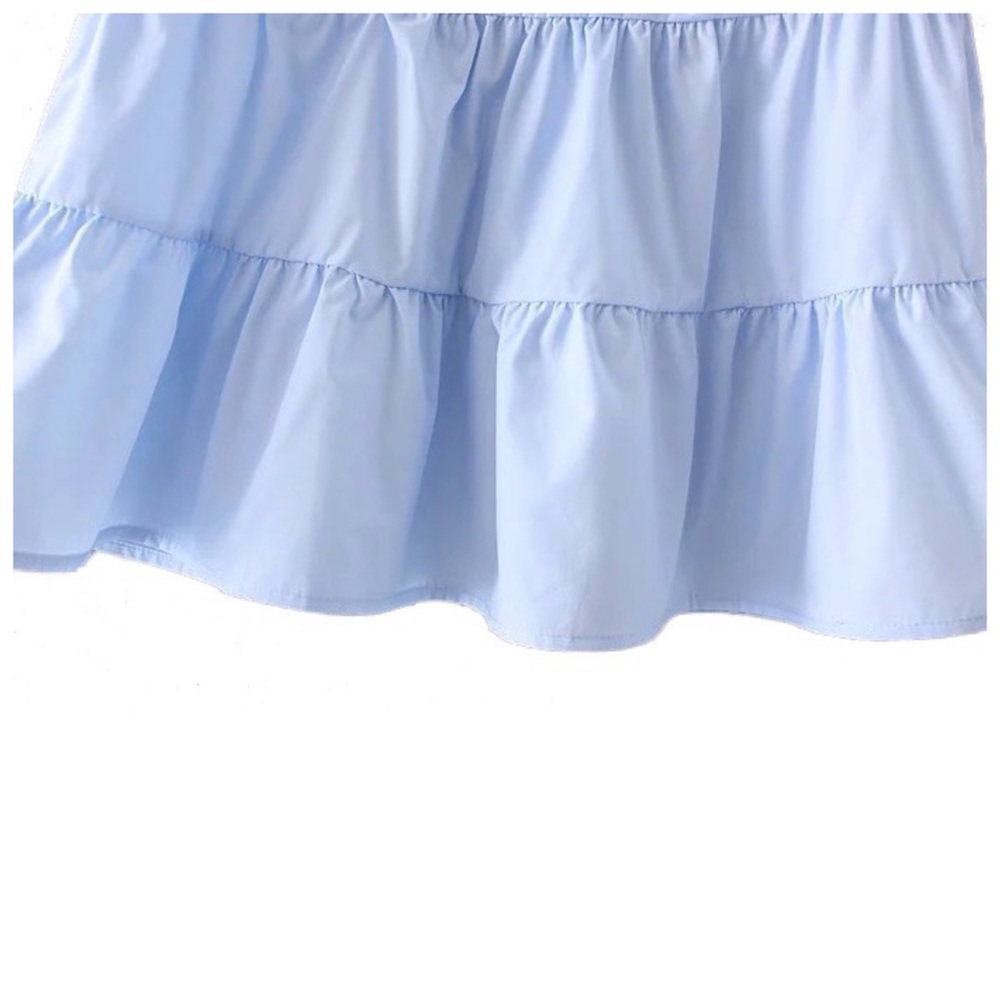 ‼️LAST CALL PRICE FIRM Blue Ruffle Babydoll Top - Picture 6 of 6