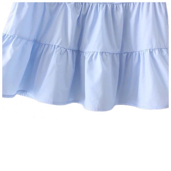 ‼️LAST CALL PRICE FIRM Blue Ruffle Babydoll Top - Picture 6 of 6