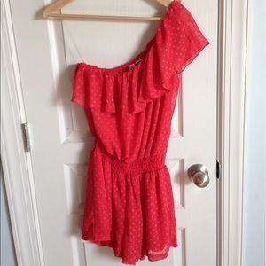 Buckle One Sleeve Romper