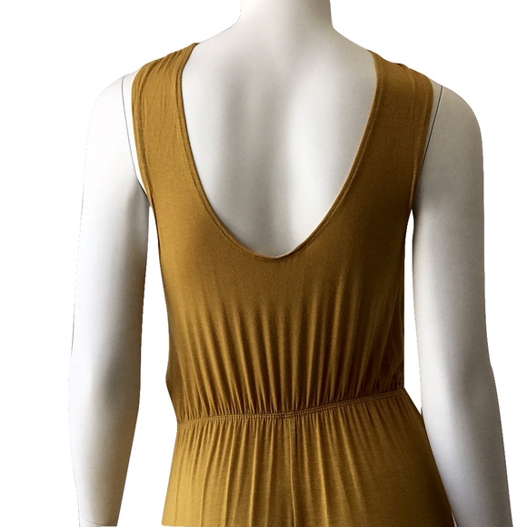 Yellow Gold Halter Maxi Dress - Picture 5 of 7