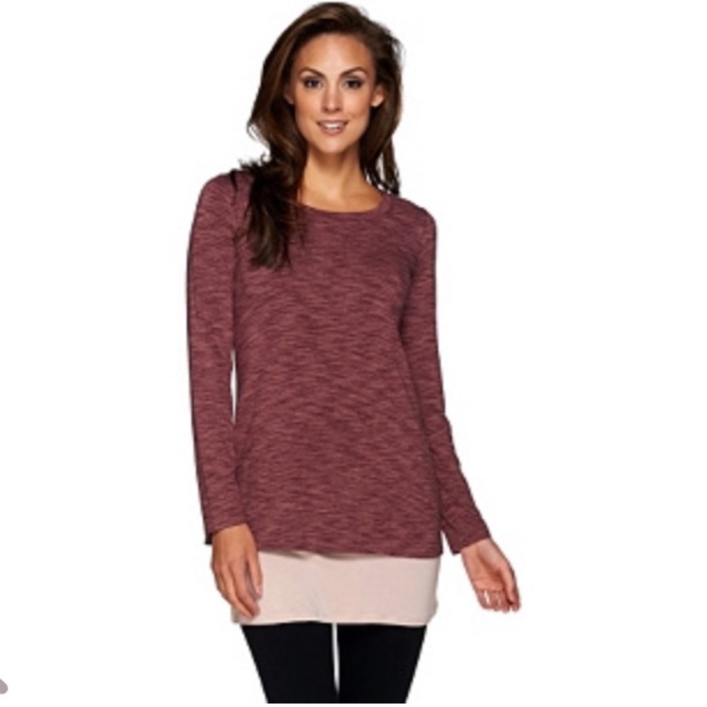LOGO by Lori Goldstein Twin Set Top and Tank