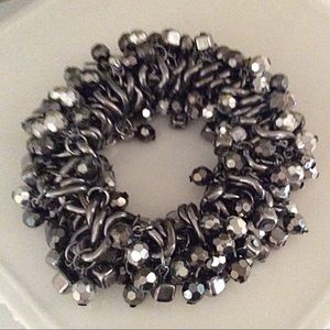 Gunmetal beaded bracelet