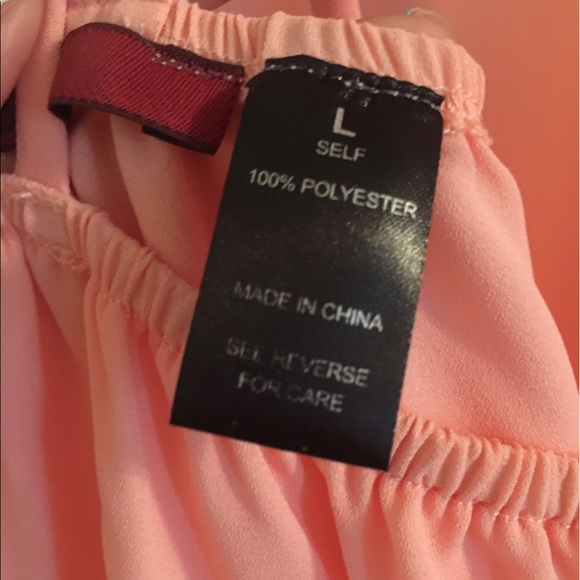 Peach Loose fitting Buckle Women's Shirt - Picture 6 of 7