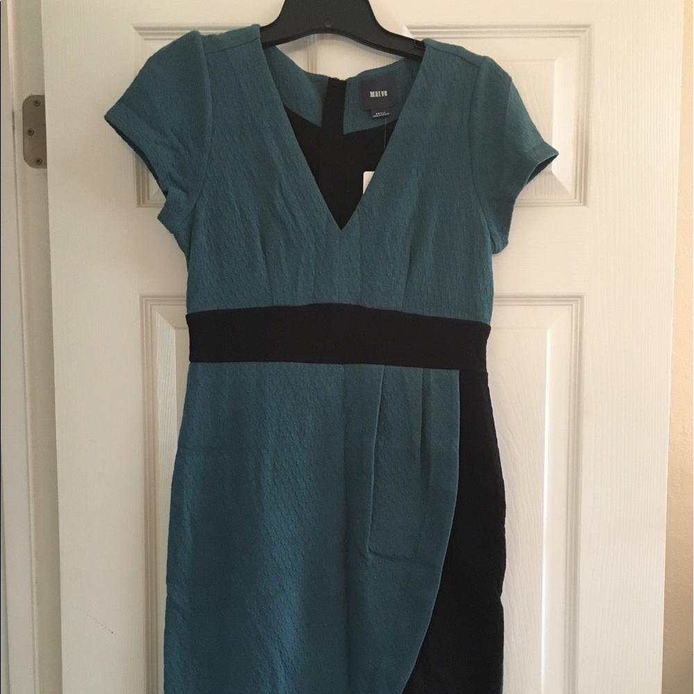 NWT - Anthropologie Dark Teal dress