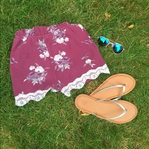 Purple Romper with Flowers