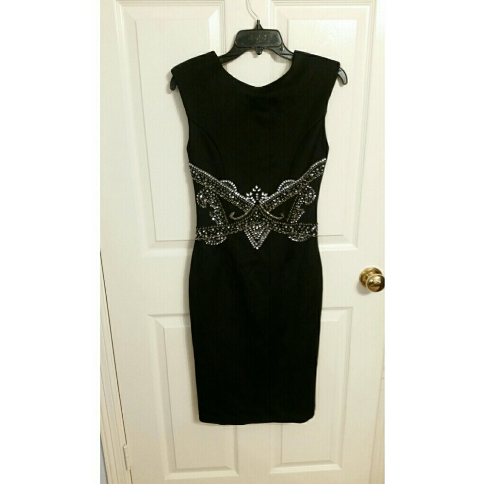 Black Vestry Bodyon Dress NWT