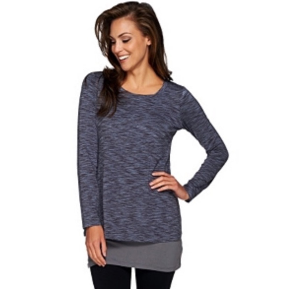 LOGO by Lori Goldstein Twin Set Top and Tank