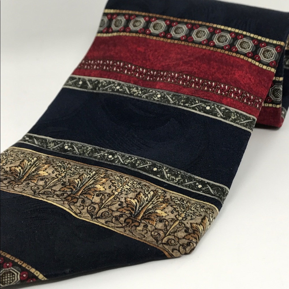 Raphael, Red, Blue, Gold Tie, "Roma-Milano".