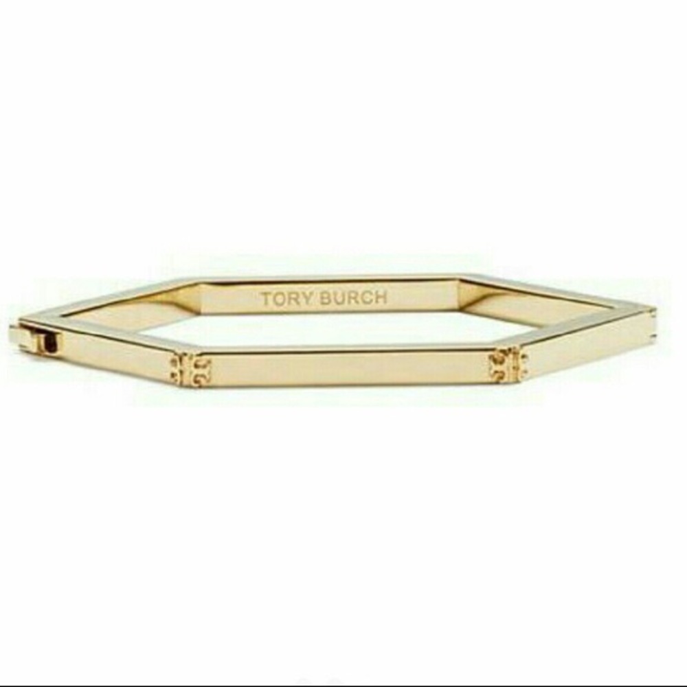 Tory Burch gold hex bracelet - Picture 3 of 4
