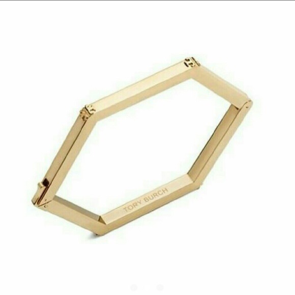 Tory Burch gold hex bracelet - Picture 2 of 4