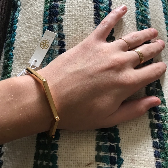 Tory Burch gold hex bracelet - Picture 4 of 4