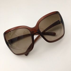 [VERSACE] Transparent Brown Sunglasses