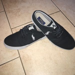 Black polo shoes size 10