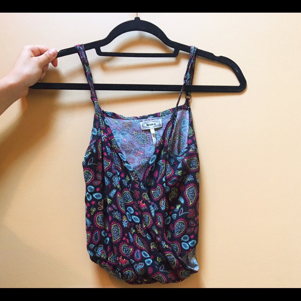 PacSun Cropped Bohemian Tank