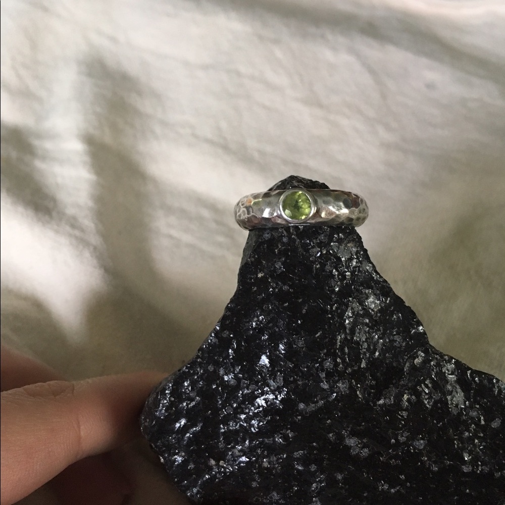 Sterling Silver Peridot Ring
