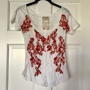 Free People Embellished Tee