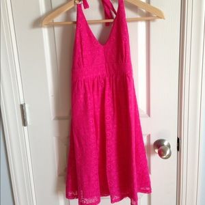 Pink Halter Dress 