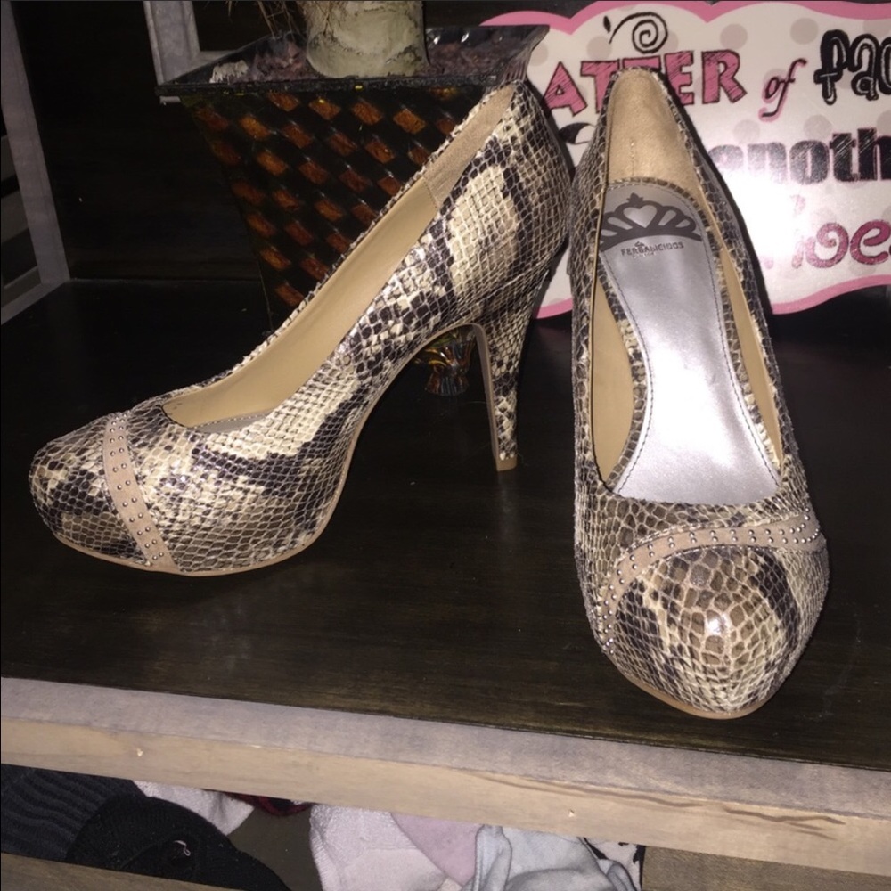 Two pairs of Fergalicious heels