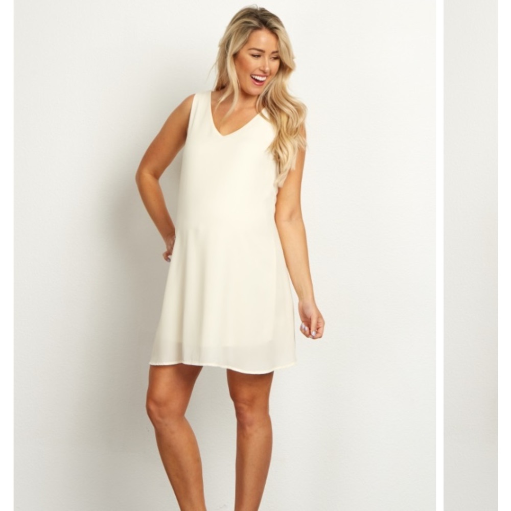 PinkBlush chiffon maternity dress