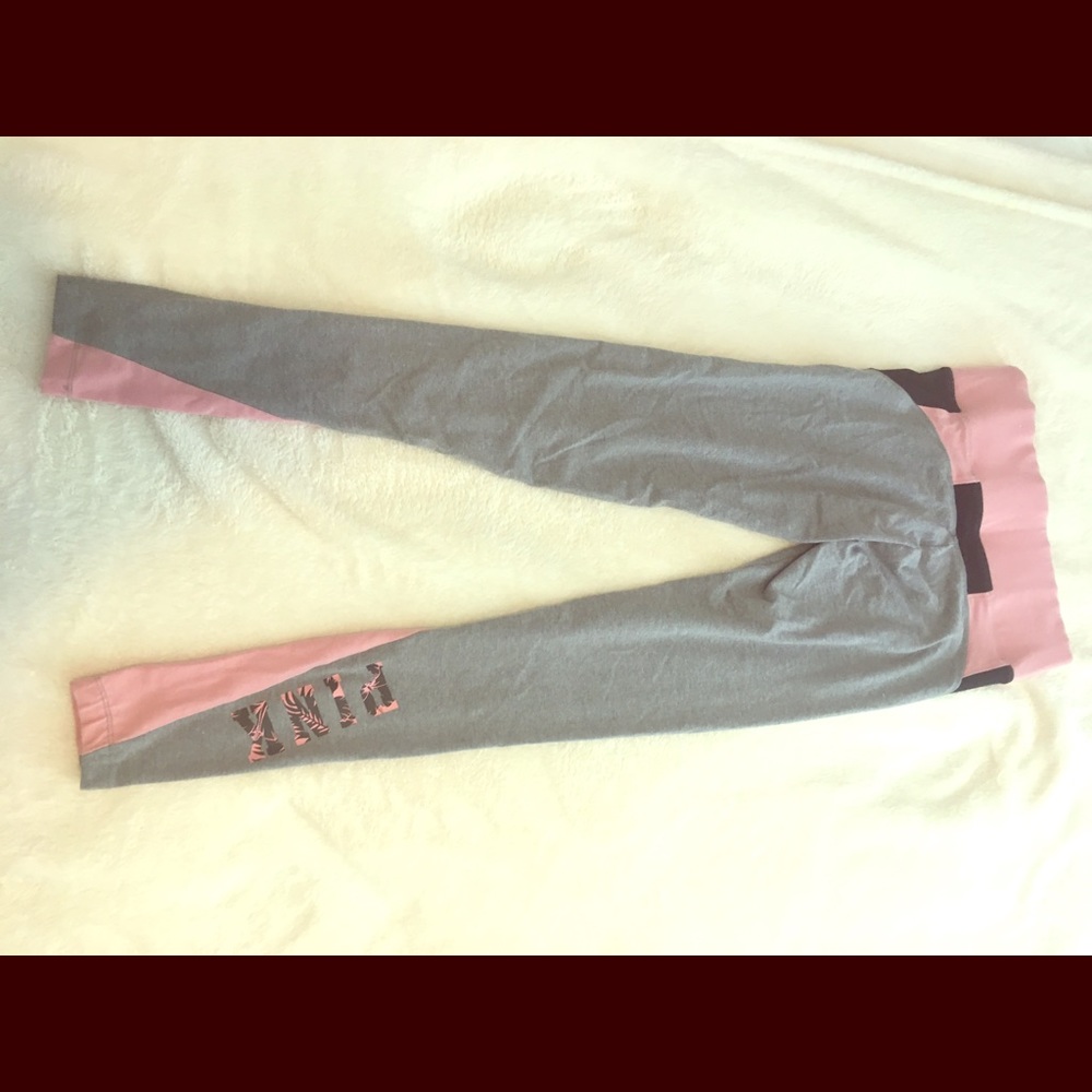 PINK Palm print leggings