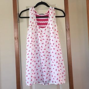 Poodle dog print racer back tank