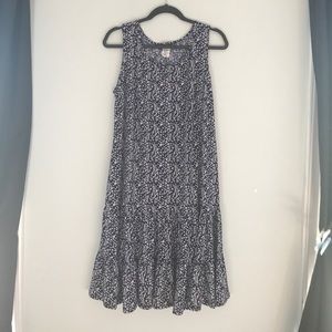 MSK navy and white floral dress