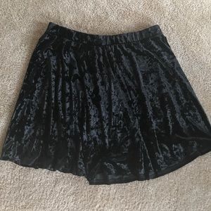 Forever 21 velvet skater skirt
