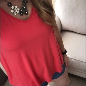 Bobeau flowy coral tank Size Large