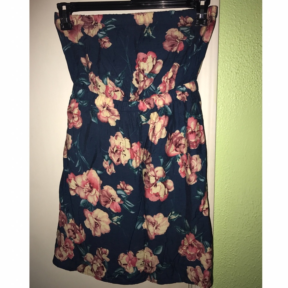 strapless mini dress