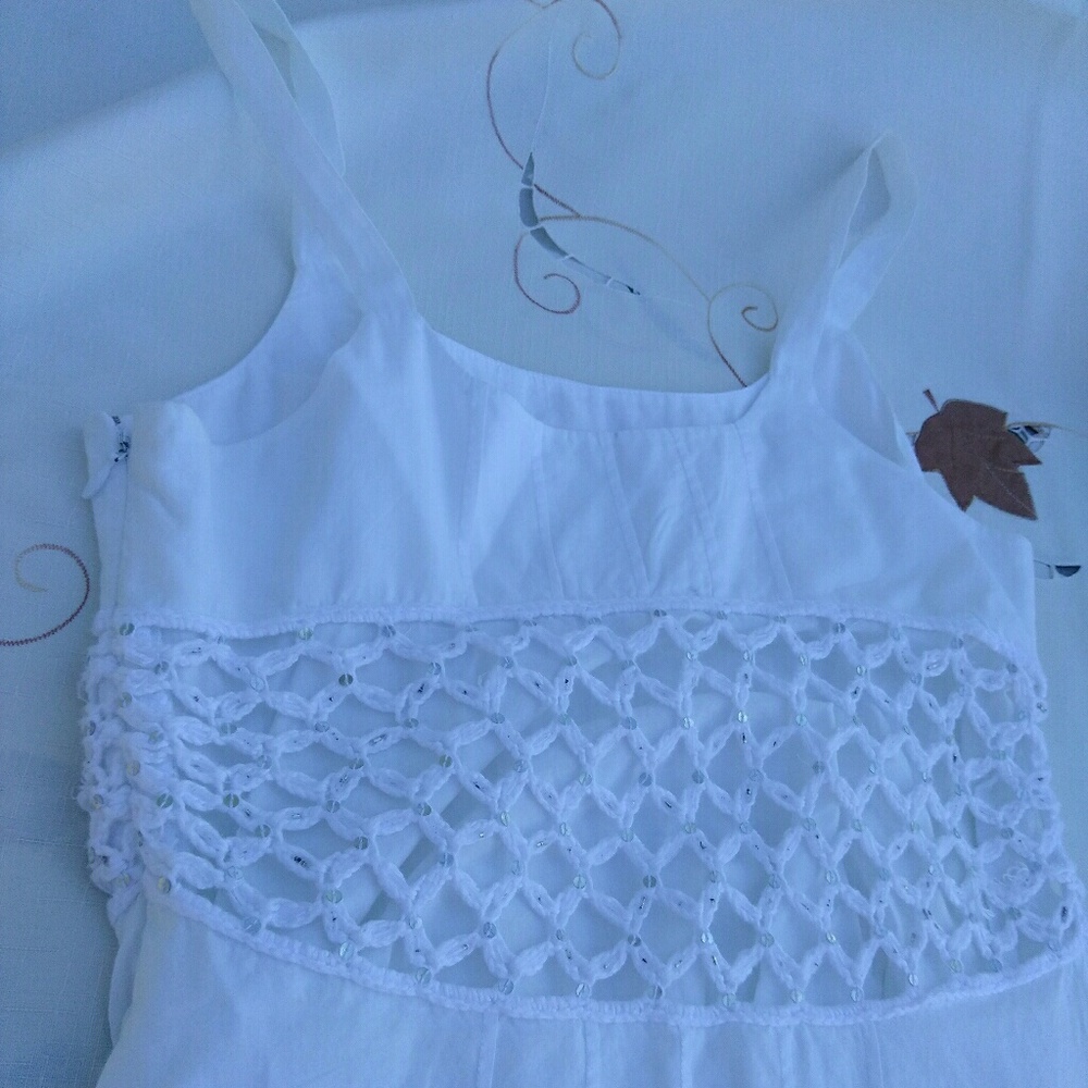 White blouse tank top SMALL